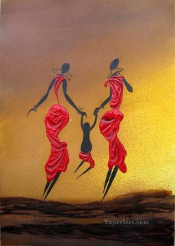 traviesa swinger africano Pinturas al óleo